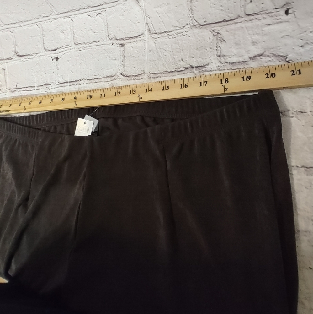 Chicos Travelers No Tummy Pant Coco Bean Pull On Brown Pants 4T Size 2X NWT - Picture 7 of 13